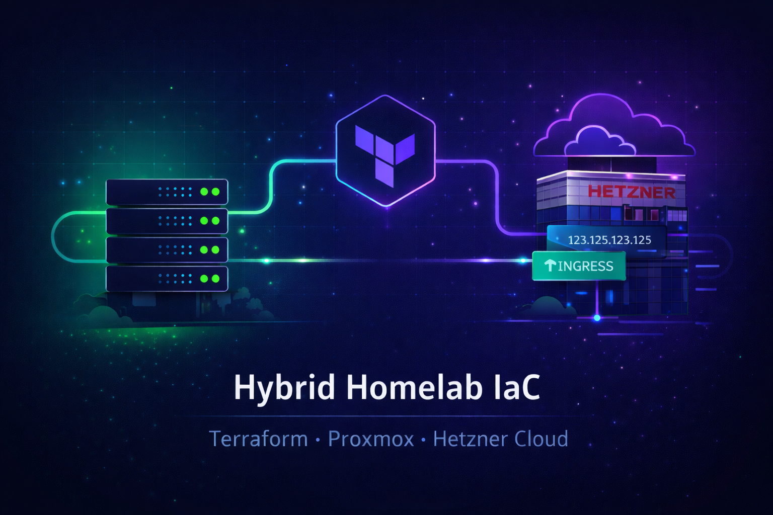 Hybrid IaC: Proxmox + Hetzner